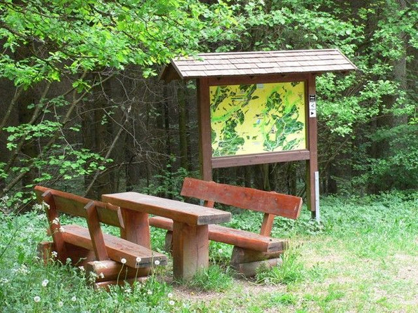 Bänke mit Tisch