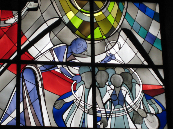 Fensterbild in der Kirche St. Paul